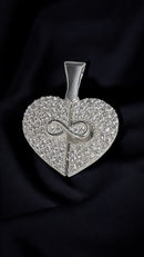 Infinity Crystal Heart Pendant