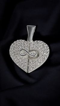 Infinity Crystal Heart Pendant