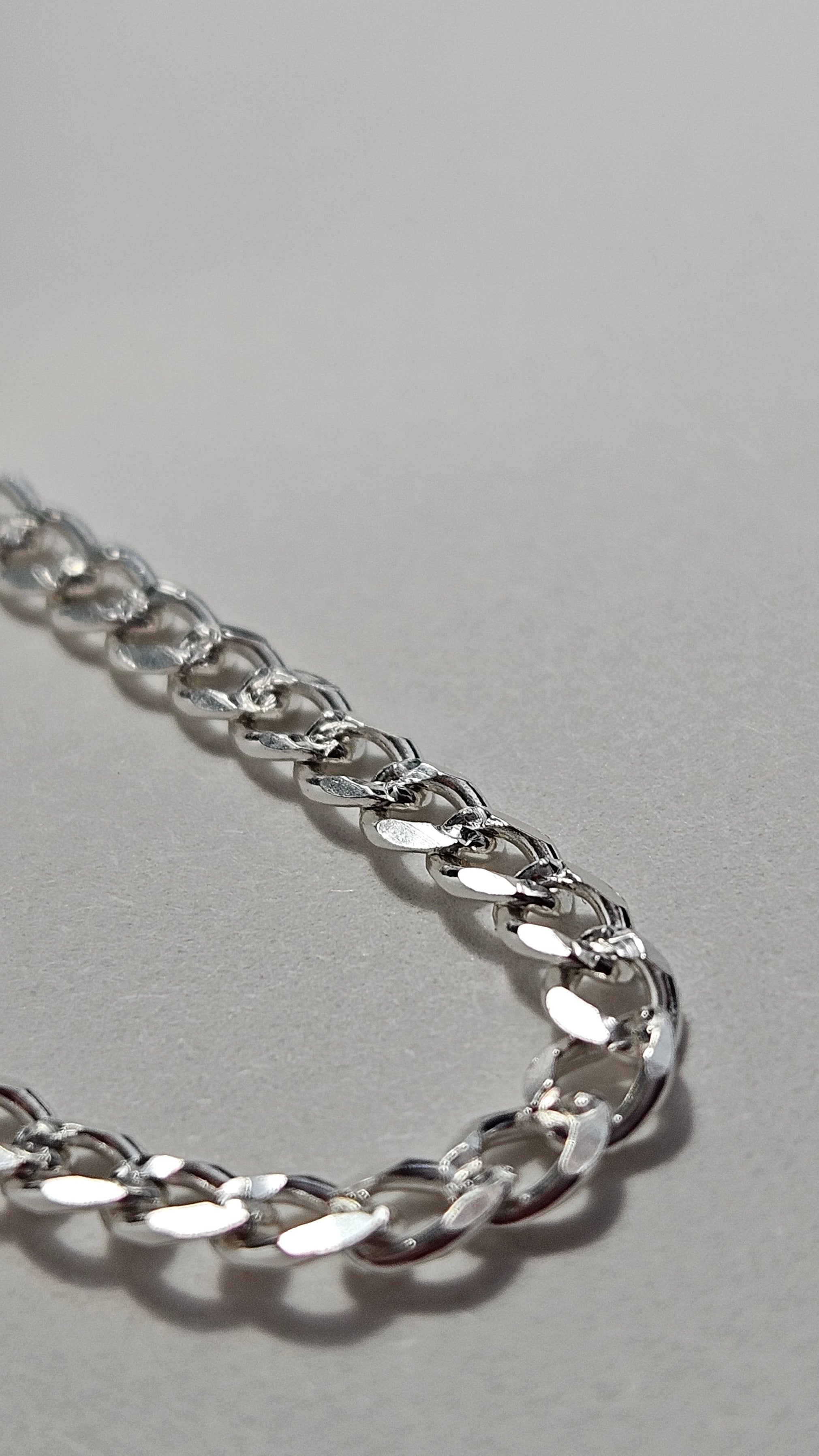 Women's Sterling Silver Curb Necklace