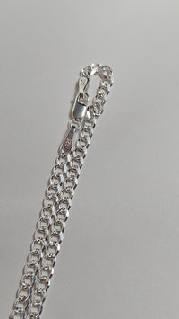 Women's Sterling Silver Curb Necklace