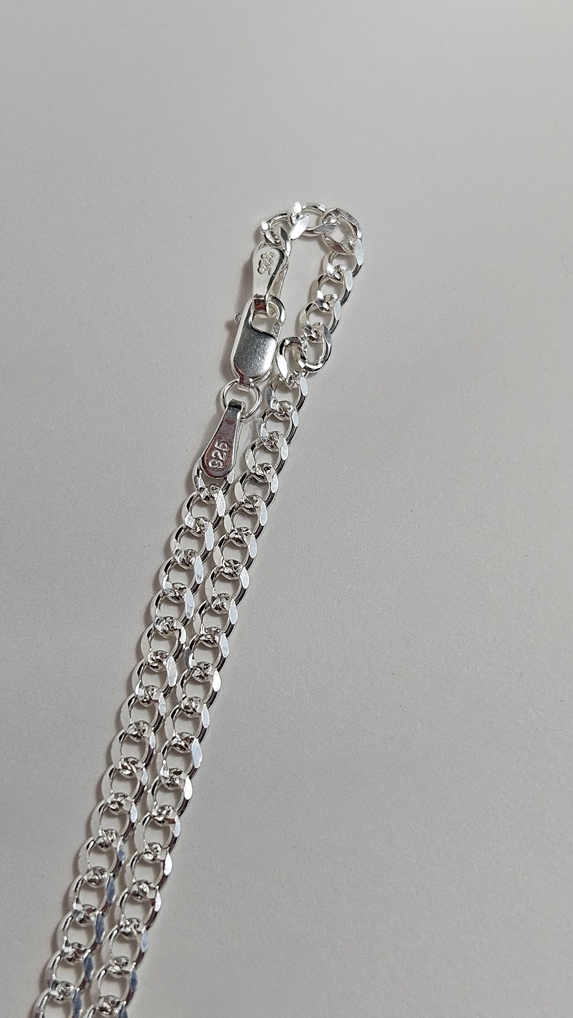 Women's Sterling Silver Curb Necklace