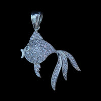 Sterling Silver Ocean Fish Pendant