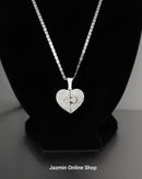 Infinity Crystal Heart Pendant