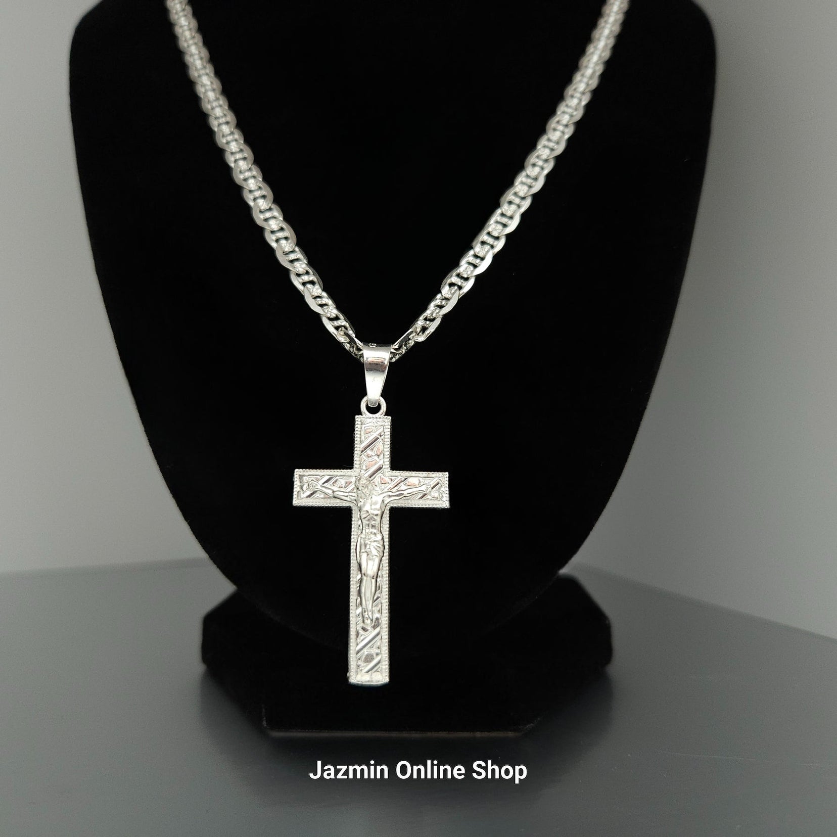 Crucifix Sterling Silver Pendant