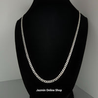 Women's Sterling Silver Curb Necklace