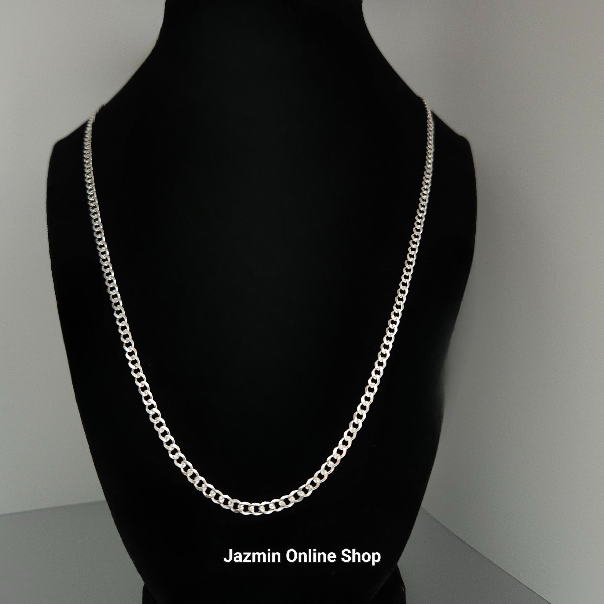 Women's Sterling Silver Curb Necklace