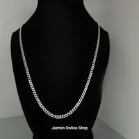 Women's Sterling Silver Curb Necklace