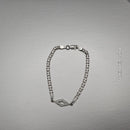 Rolo Bracelet with Diamond Shaped Pendant