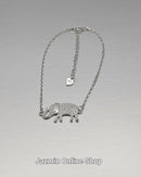 Sterling Silver Elephant Bracelet