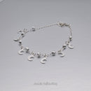 Moon Charms 925 Sterling Silver Bracelet