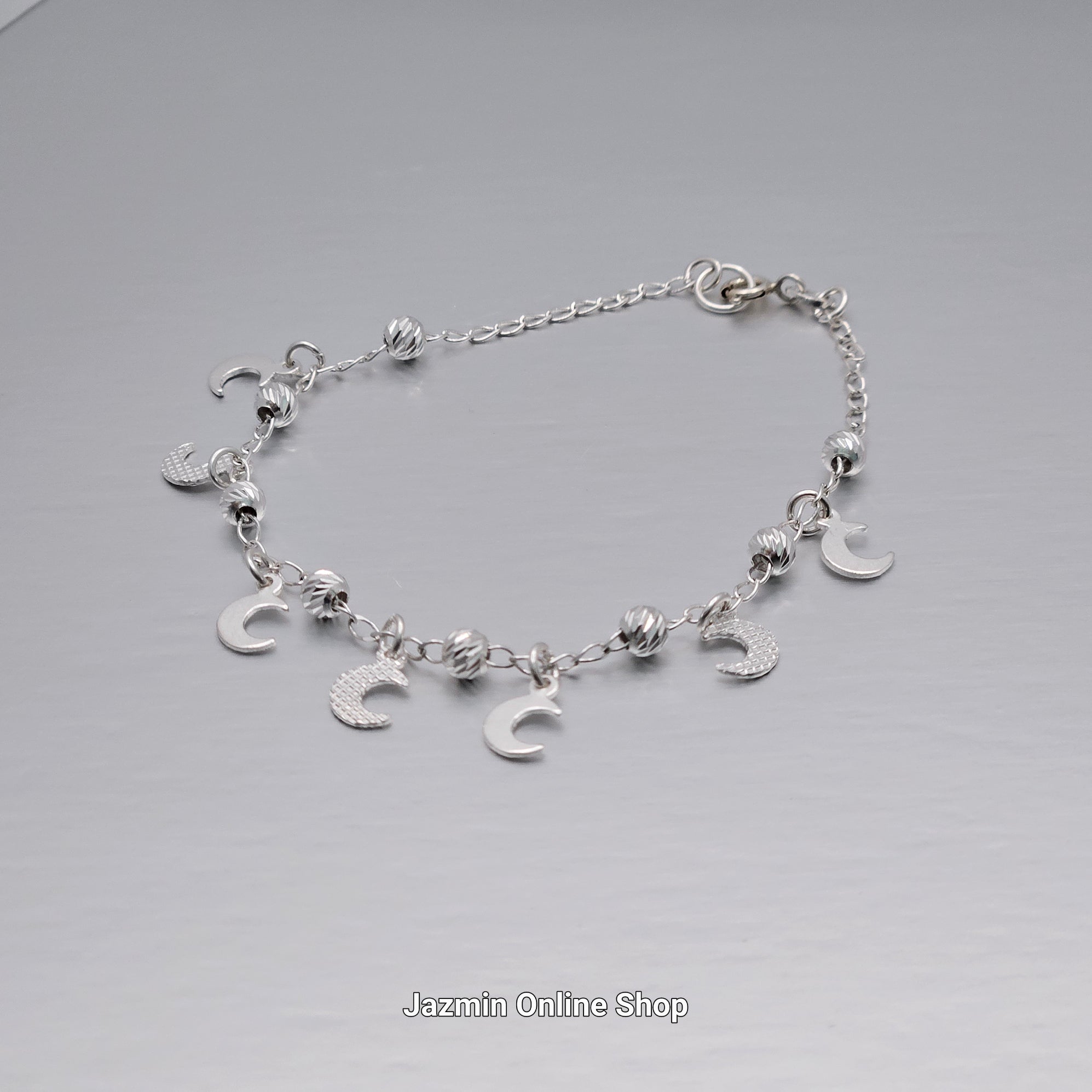 Moon Charms 925 Sterling Silver Bracelet