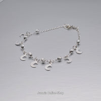 Moon Charms 925 Sterling Silver Bracelet