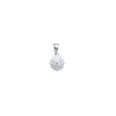 Sparkling Moissanite Snowflake Pendant    