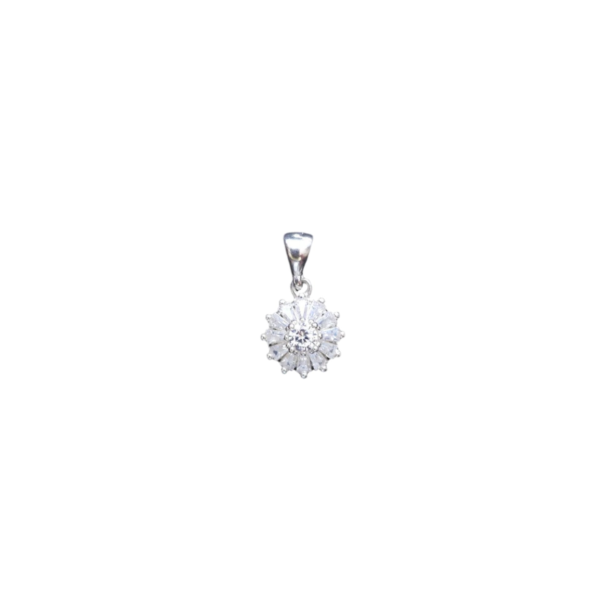 Sparkling Moissanite Snowflake Pendant    