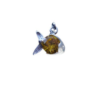 925 Sterling Silver Cubic Zirconia Birth Stones Sea Fish Pendant