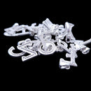 Initial Letter Charms Zirconia Sterling Silver Pendant 