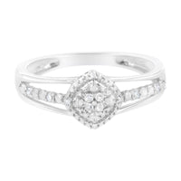 Diamond Split Shank Promise Cocktail Ring  