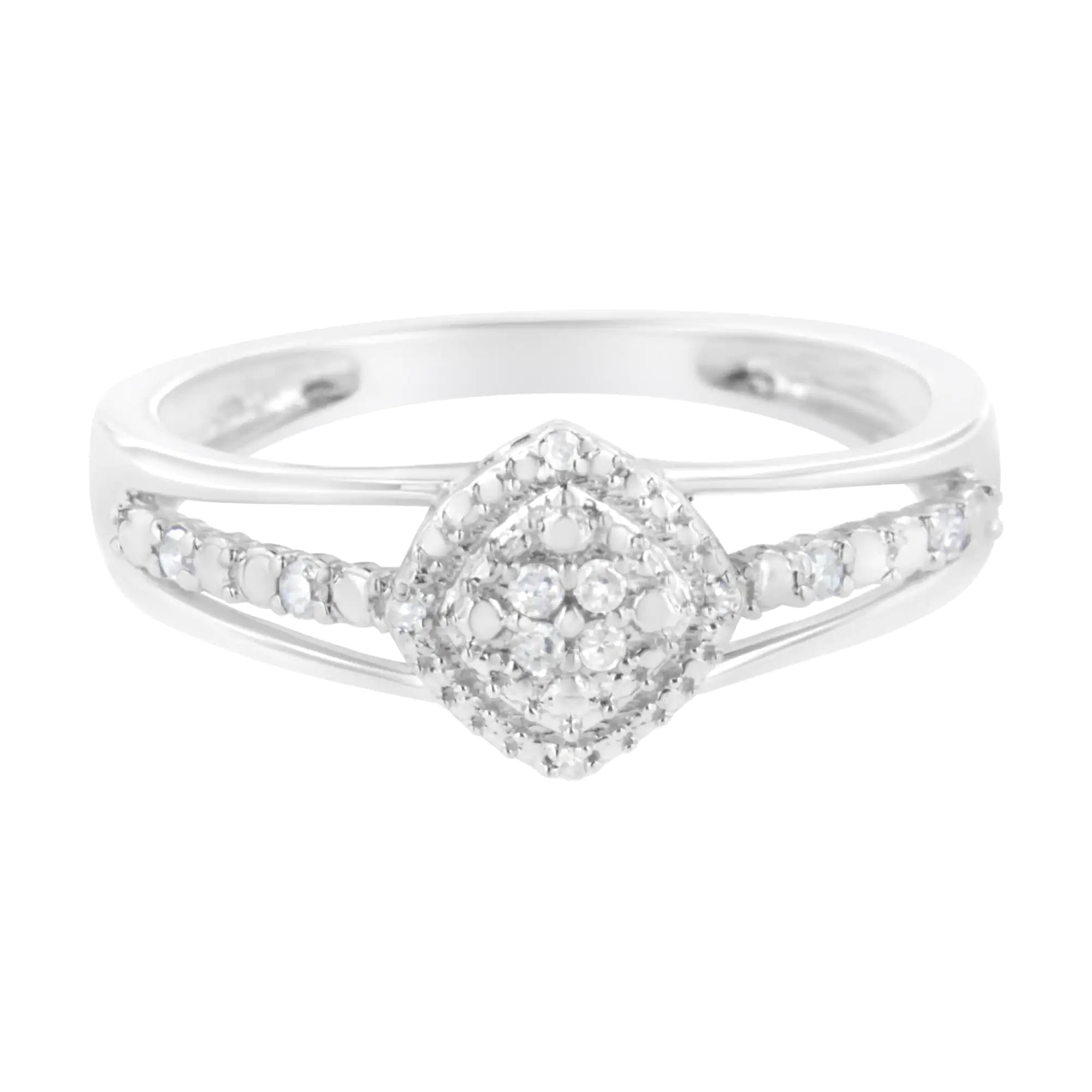 Diamond Split Shank Promise Cocktail Ring