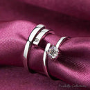 We Belong Together - Set of 2 Rings in 925 Silver