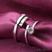 We Belong Together - Set of 2 Rings in 925 Silver