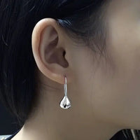 Intensity Tear Drop Hook Earrings Solid 925 Sterling Silver