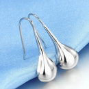 Intensity Tear Drop Hook Earrings Solid 925 Sterling Silver