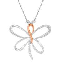 Diamond-Accented Dragonfly 18" Pendant Necklace 