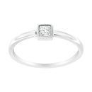 Miracle-Set Diamond Accent Cushion Shaped Promise Ring