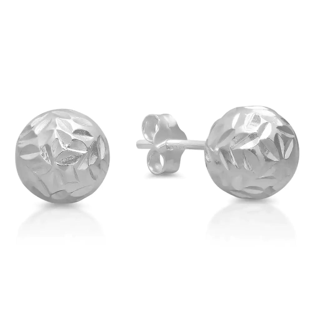 Sterling Silver 6mm Ball Stud Earrings