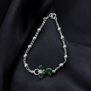 Green Cubic Zirconia Angel Bracelet