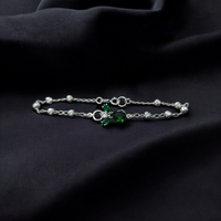 Green Cubic Zirconia Angel Bracelet