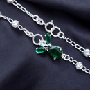 Green Cubic Zirconia Angel Bracelet