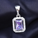 Cubic Zirconia Sterling Silver Pendant   