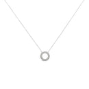 1/6 cttw Diamond Hoop Circle Pendant Necklace (I-J, I3-Promo)