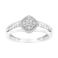 Diamond Split Shank Promise Cocktail Ring  