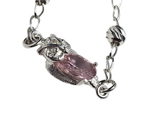 Pink Owl Sterling Silver Bracelet