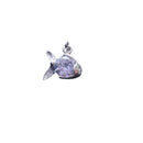 925 Sterling Silver Cubic Zirconia Birth Stones Sea Fish Pendant