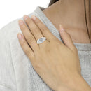  1/6 Cttw Round Diamond "Heartbeat" Heart Band Ring