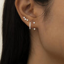 3 Pairs Earrings Set Piercing Stud Huggie Small Hoop Earrings