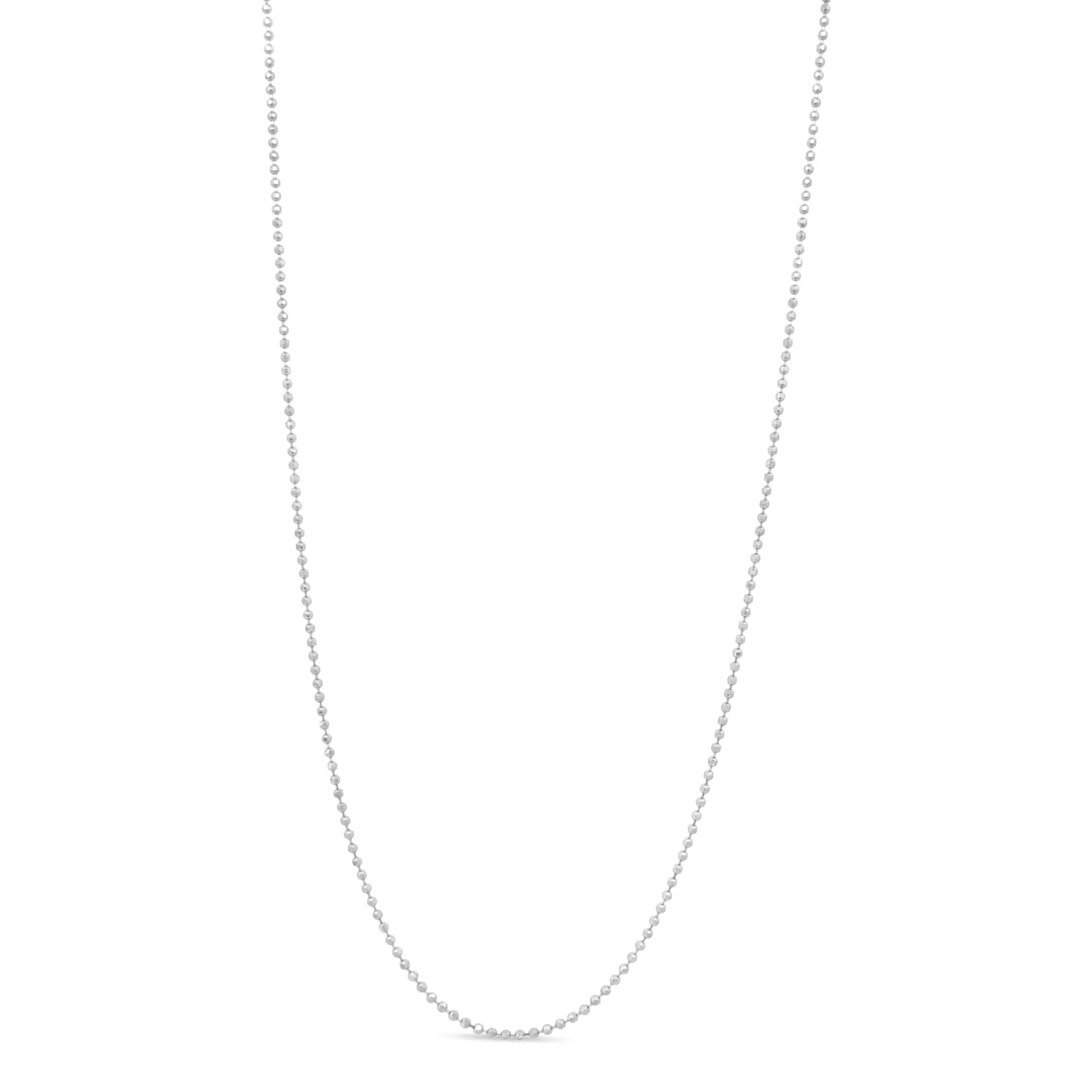 0.7mm Slim and Dainty Unisex 18" Inch Ball Bead Chain Necklace