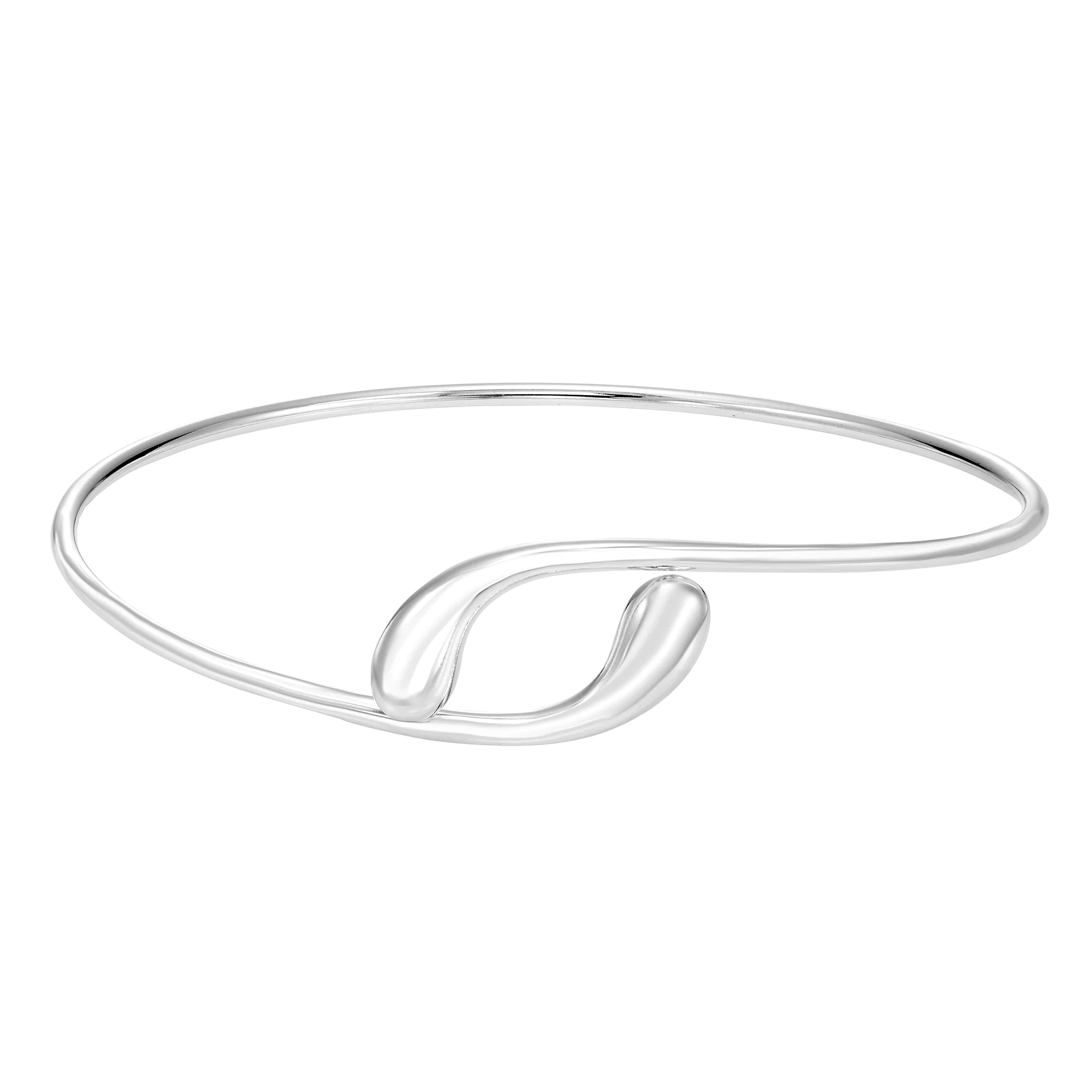 Sterling Silver Swirl Cuff Bracelet 