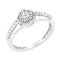 Diamond Split Shank Promise Cocktail Ring  