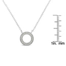 1/6 cttw Diamond Hoop Circle Pendant Necklace (I-J, I3-Promo)