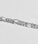 Women's 18'' or 20'' Sterling Silver Figaro Necklace