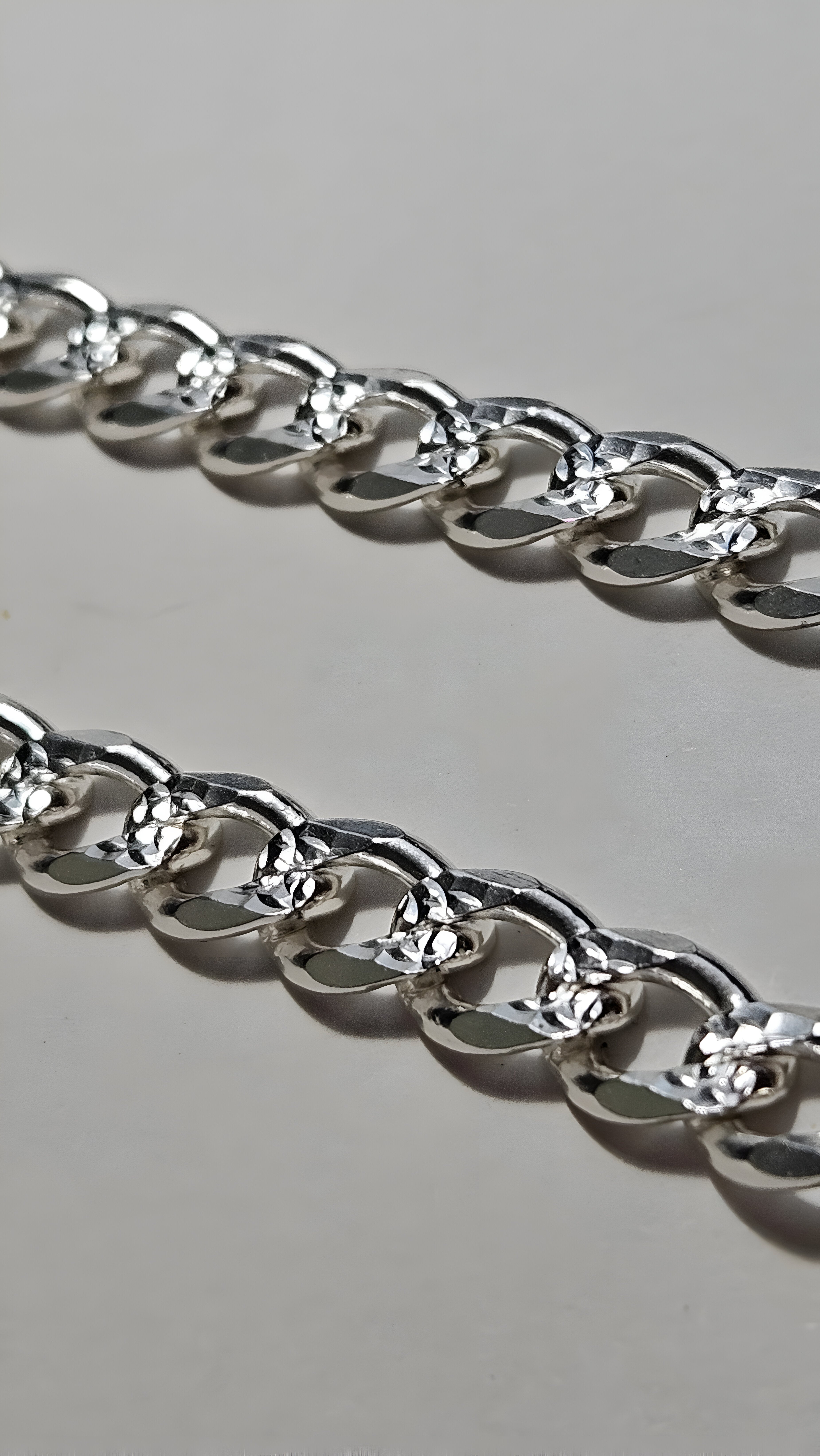 26'' Men's Sterling Silver Curb Necklace     