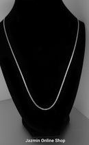 Women's 22" Single Flat Mariner Sterling Silver Necklace