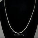 Women 20" or 22" Flat Mariner Sterling Silver Necklace