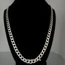 26'' Men's Sterling Silver Curb Necklace     