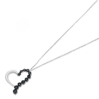 1/10 Cttw Diamond Miracle-Set Open Heart 18" Pendant Necklace