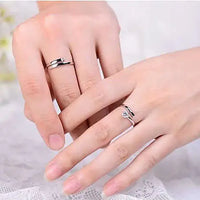 We Belong Together - Set of 2 Rings in 925 Silver